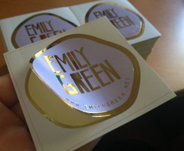 gold foil stickers